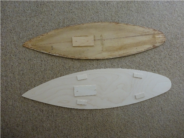Old & new decks showing extra strengtheners.