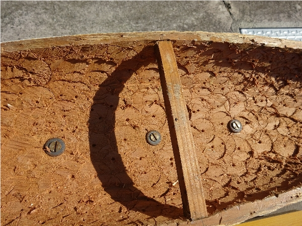 Camber brace in position