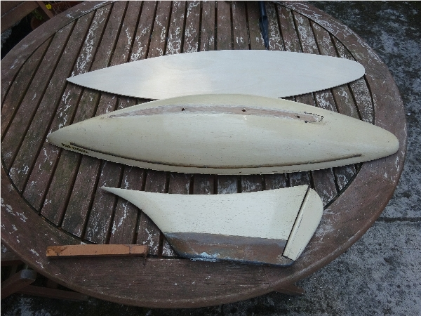 Hull, keel, camber brace & new deck