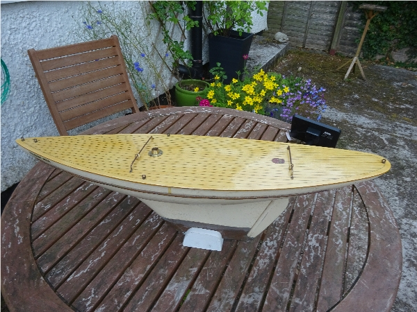 Finished hull with deck furniture fitted